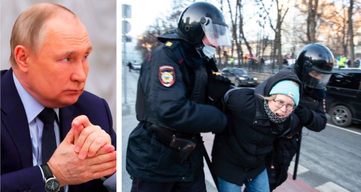 Censur, Vladimir Putin, Kriget i Ukraina, Ryssland